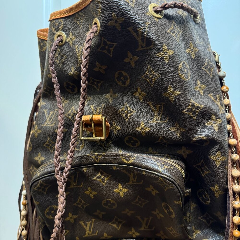 Vintage Boho Louis Vuitton Fringe Backpack - Picture 16 of 16